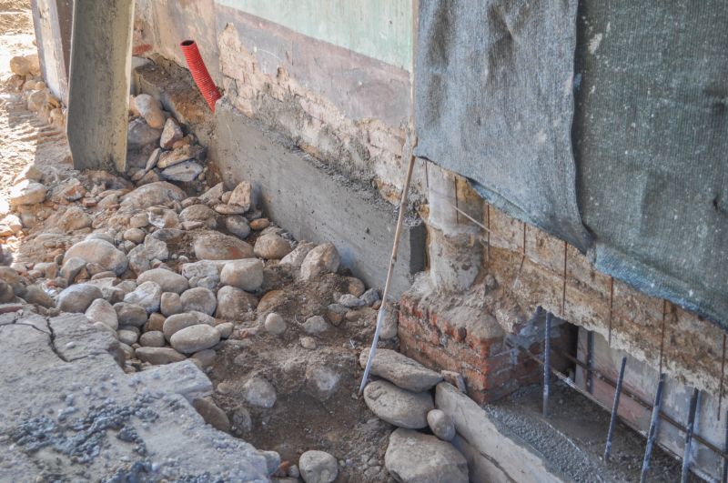 Foundation Repair Worksite